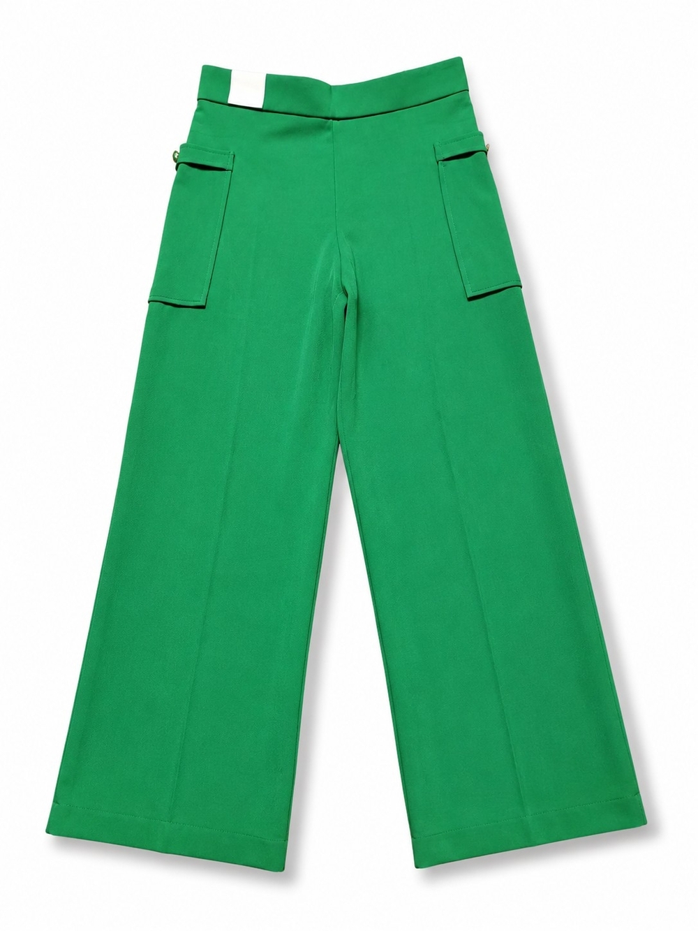 High-Rise Wide-Leg Cargo Pants — Green - Picture 3 of 3